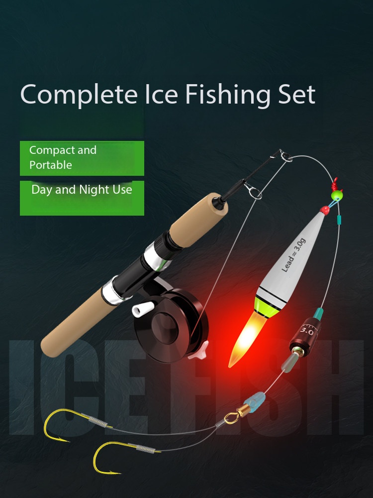 Ice Fishing Line - قضيب صيد جليدي جديد قصير للغاية