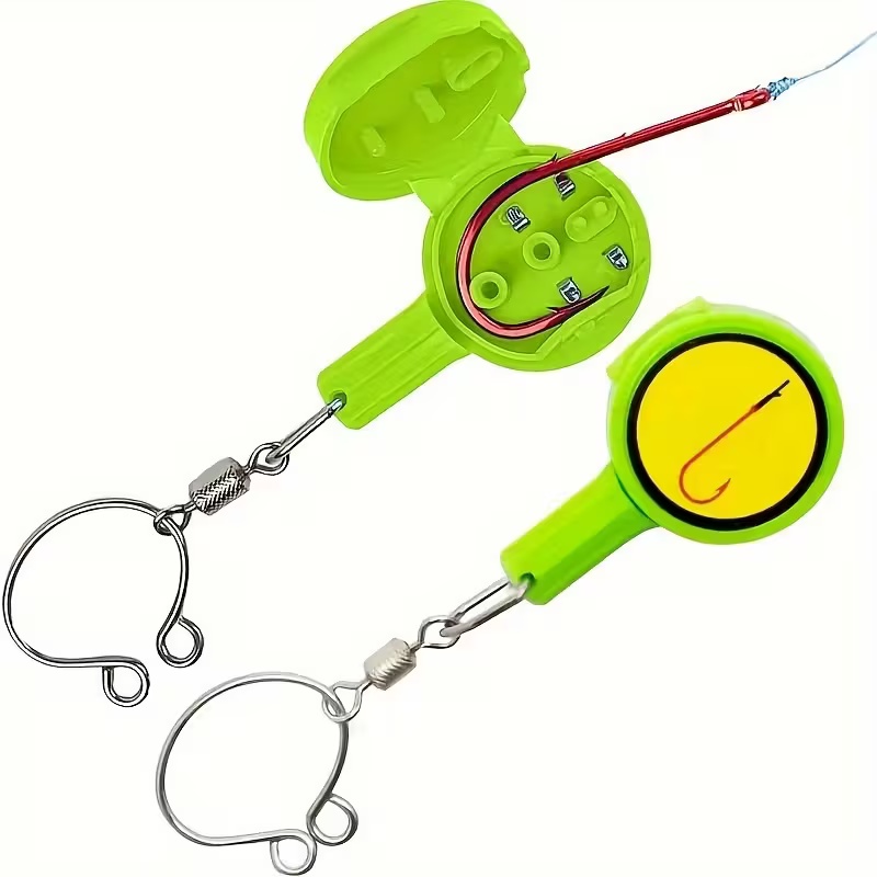 Fishing Line Dispenser - قطعتان من أدوات الصيد: أداة العقد،