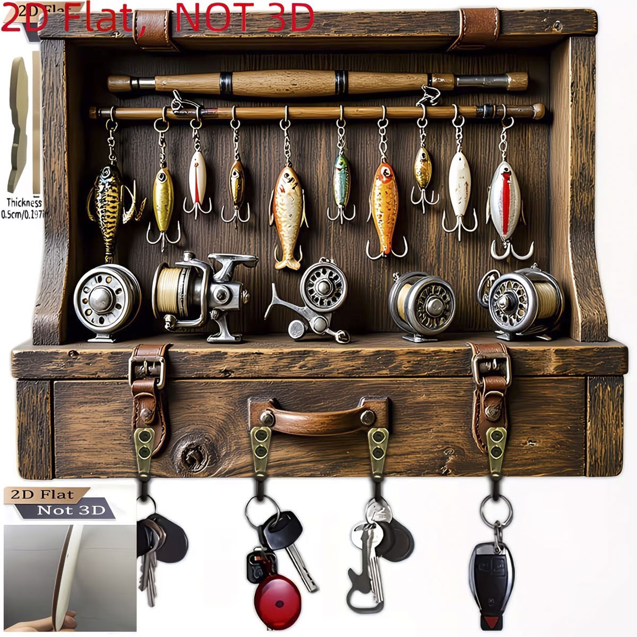 حامل مفاتيح بتصميم طعم صيد عتي - مراجعة Fishing Line Spooler وسعره