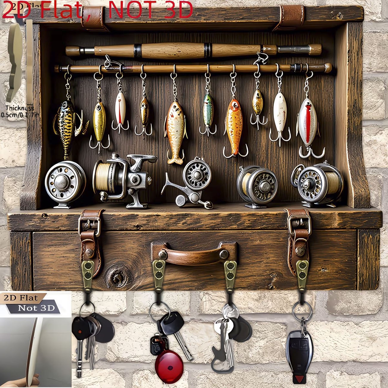 حامل مفاتيح بتصميم طعم صيد عتي - مراجعة Fishing Line Spooler وسعره
